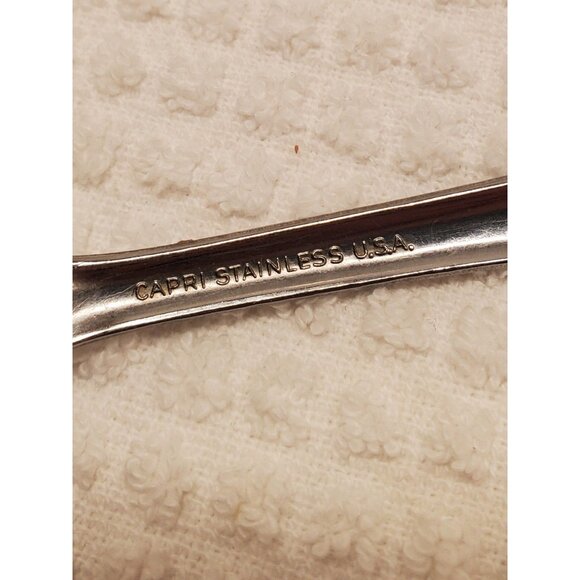 Capri Swirl Pattern Stainless Butter Knives and Dinner Fork, Capri Flatware - Picture 5 of 5